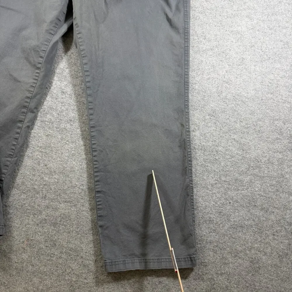 Columbia Pants Mens 40x30 Gray Regular Fit Five Pocket Cotton Stretch Casual